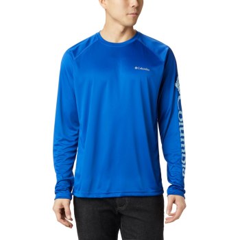 Columbia Muške Majice S Kapuljačom - Fork Stream Long Sleeve Plave | ZDAR-15396